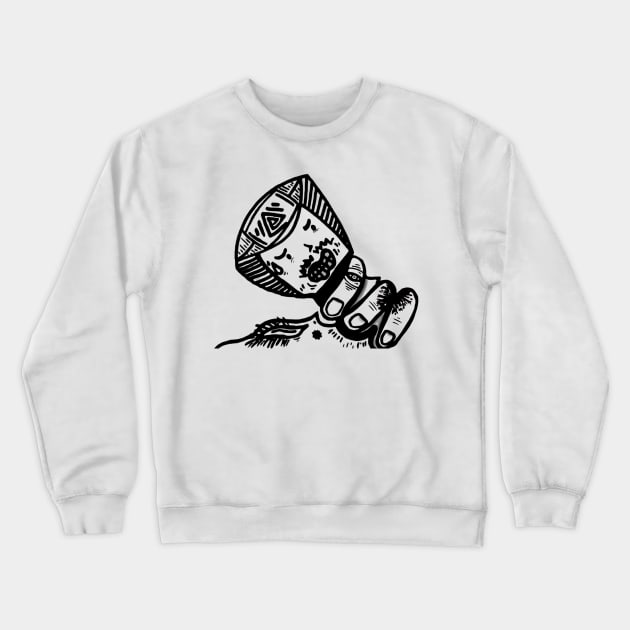 scared boo Crewneck Sweatshirt by Majnun_Drawings